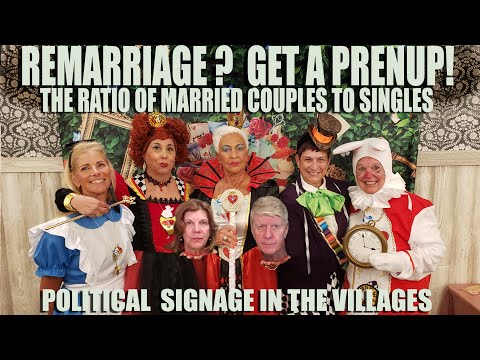 Remarriage?  Get A Prenuptial Agreement.  Ratio of Married to Single.