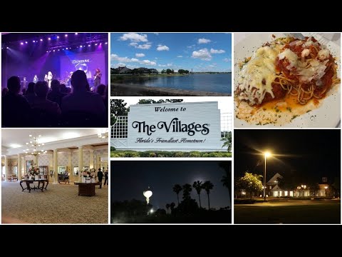 The Villages, Florida 2024 Lifestyle Visit Day 5 Savannah Center & Driving the Golf Cart at Night