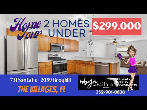 Two Move-in Ready Turnkey Homes In The Villages Fl, Both Priced Under $300,000