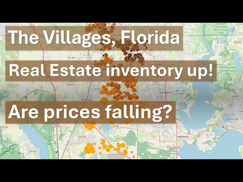 What is happening to real estate prices in The Villages, Florida?