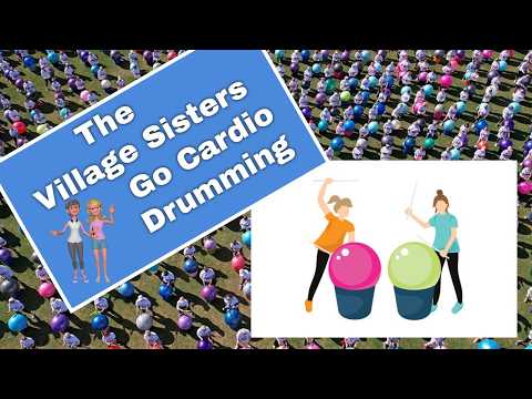 Cardio drumming in The Villages Rec Centers