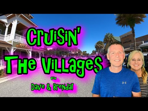 Golf cart ride from Sumter Landing to Brownwood Paddock Square in The Villages Florida
