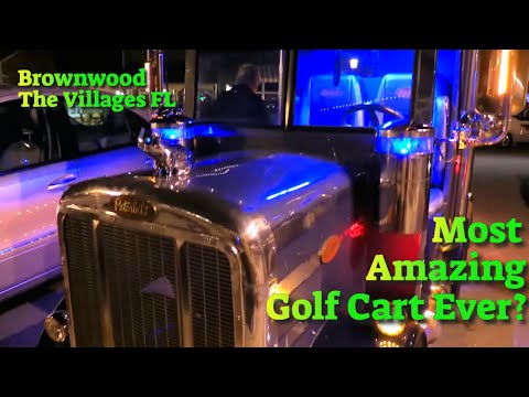 Most Amazing Golf Car Ever spotted in Brownwood at The Villages FL