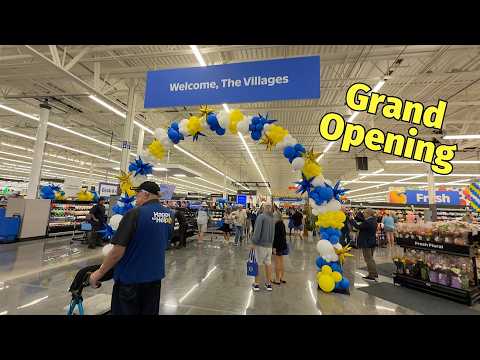 New Walmart Opening Day on Route 44 Near The Villages Florida | Full Tour & First Impressions!