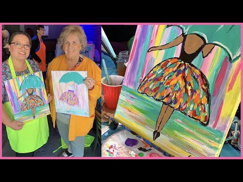Paint And Sip At The Villages Painting With A Twist!
