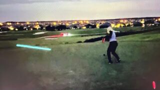The Villages glow golfing at night