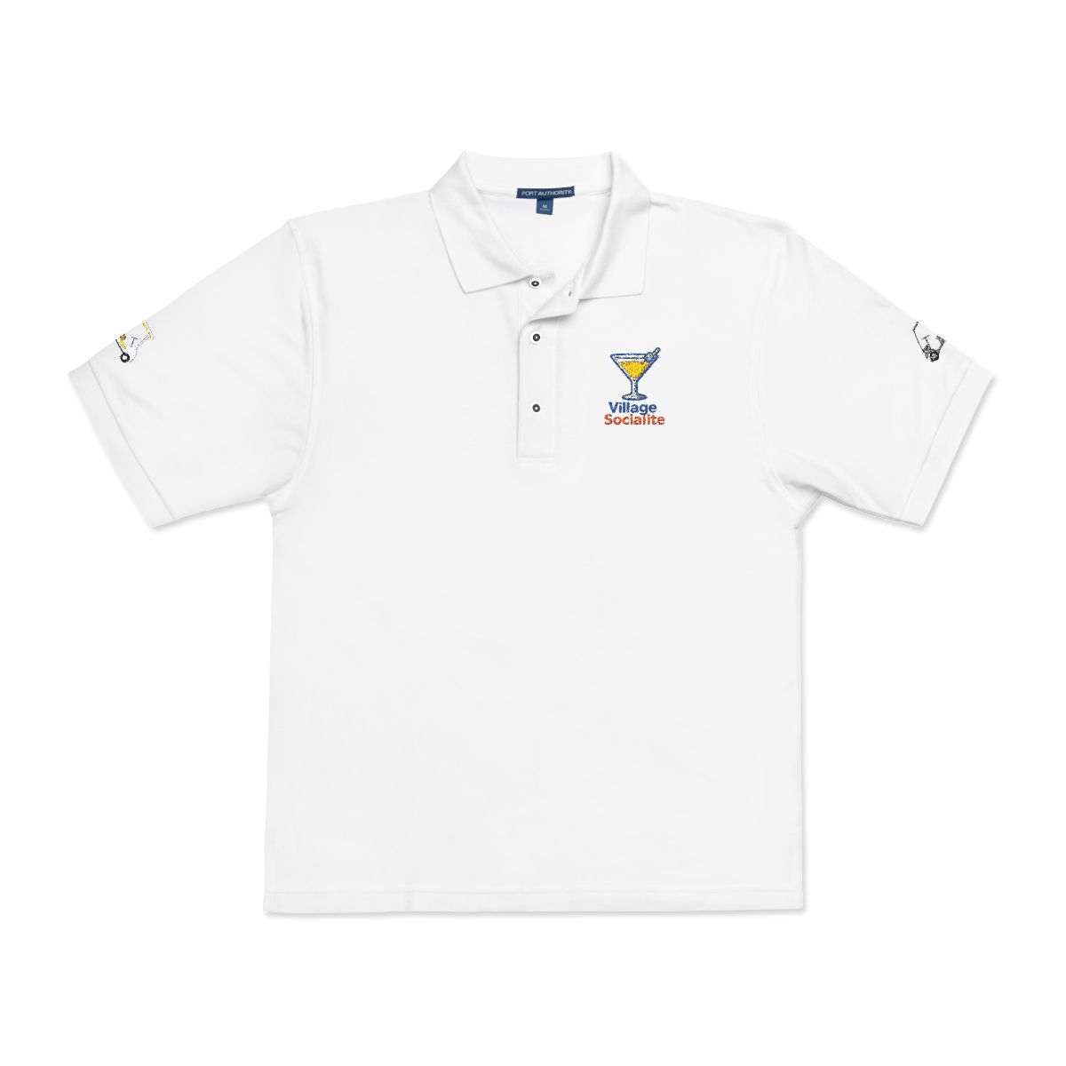 Village Socialite™ Classic Embroidered Unisex Polo